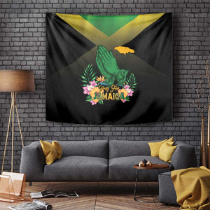 Jamaica Tapestry Stay Strong - Stay Safe - African Pride