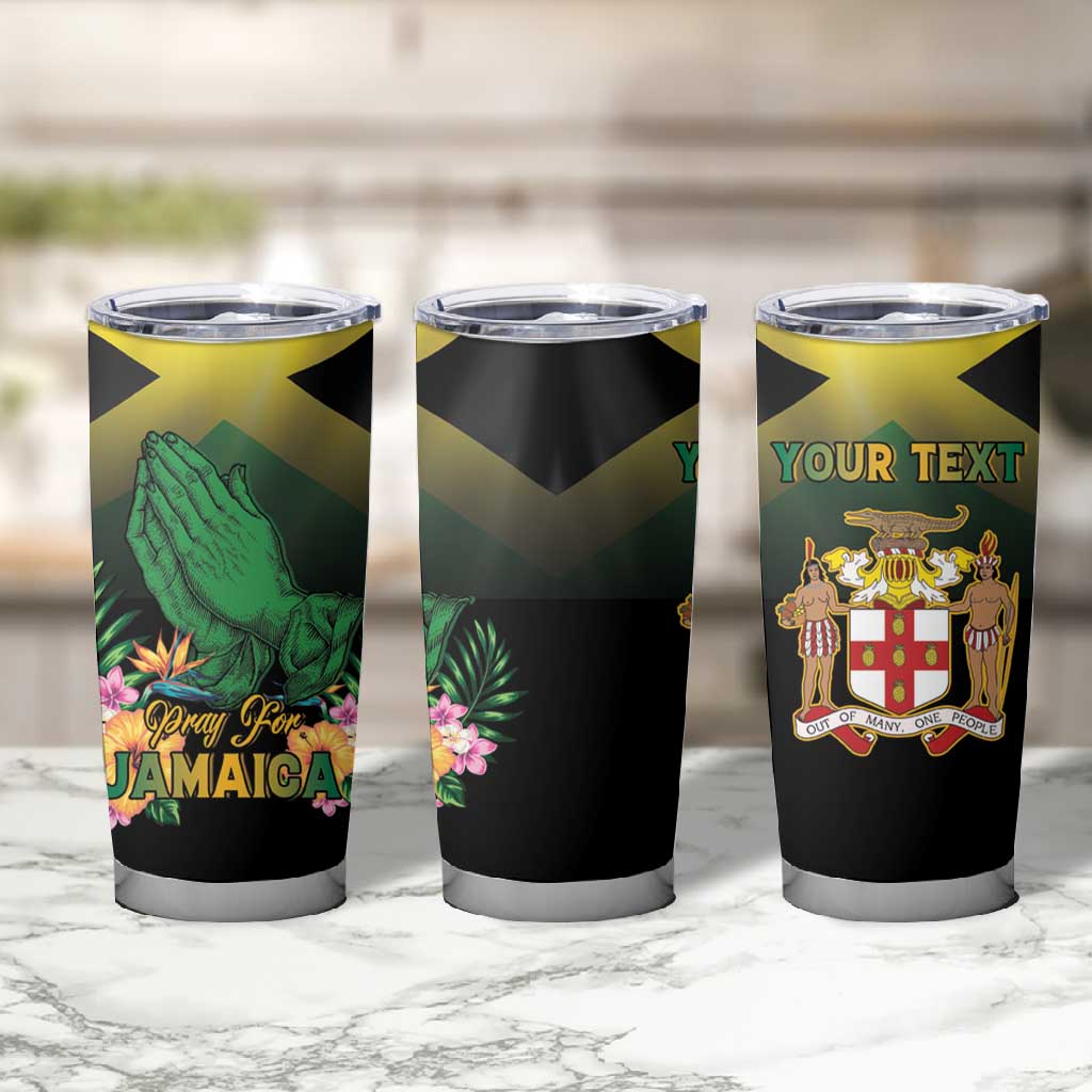 Personalized Jamaica Tumbler Cup Stay Strong - Stay Safe - African Pride