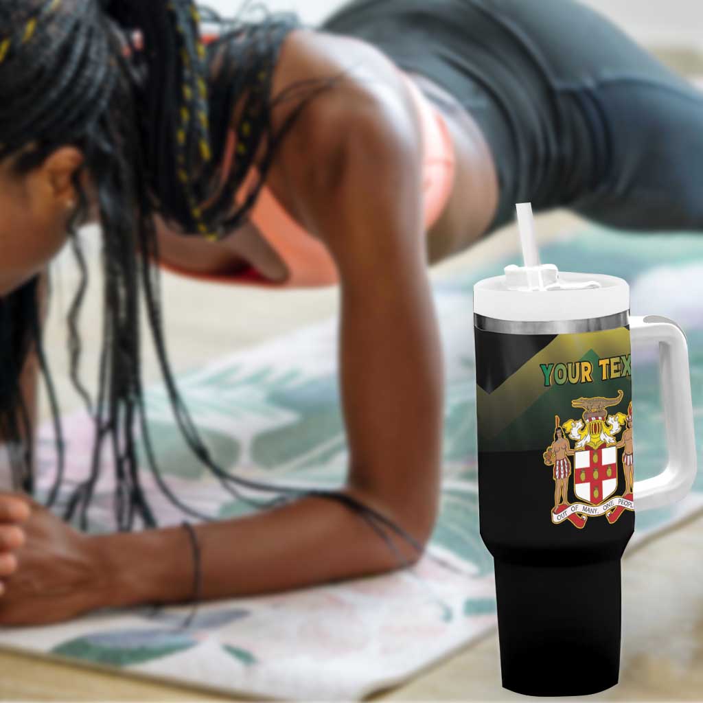 Personalized Jamaica Tumbler With Handle Stay Strong - Stay Safe - African Pride