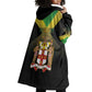 Personalized Jamaica Wearable Blanket Hoodie Stay Strong - Stay Safe - African Pride