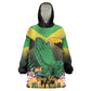 Personalized Jamaica Wearable Blanket Hoodie Stay Strong - Stay Safe - African Pride