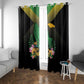Jamaica Window Curtain Stay Strong - Stay Safe - African Pride