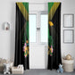 Jamaica Window Curtain Stay Strong - Stay Safe - African Pride