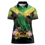 Personalized Jamaica Women Polo Shirt Stay Strong - Stay Safe - African Pride