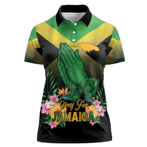 Personalized Jamaica Women Polo Shirt Stay Strong - Stay Safe - African Pride