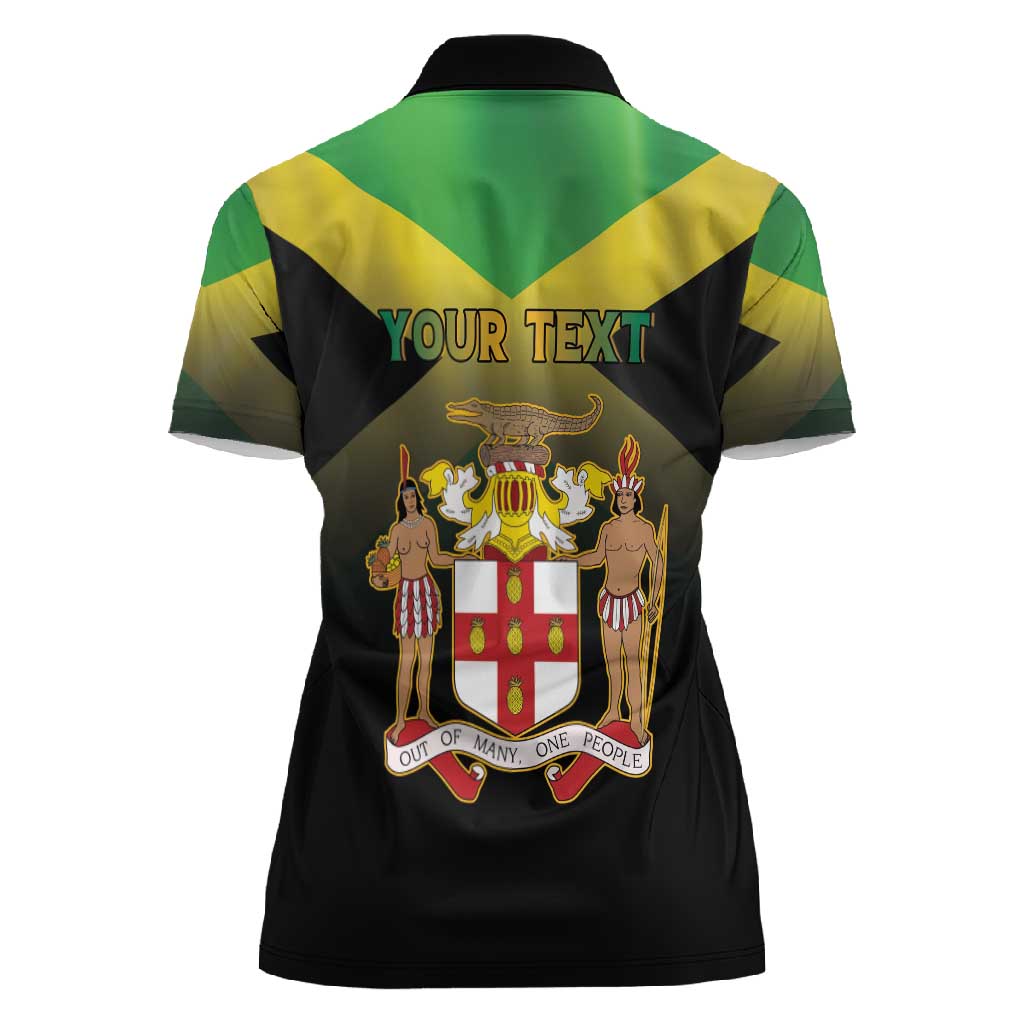 Personalized Jamaica Women Polo Shirt Stay Strong - Stay Safe - African Pride