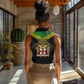 Personalized Jamaica Women Sleeveless Polo Shirt Stay Strong - Stay Safe - African Pride