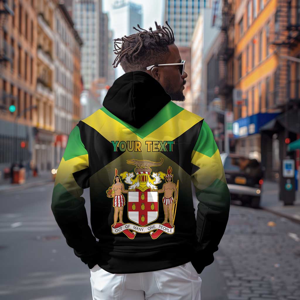 Personalized Jamaica Zip Hoodie Stay Strong - Stay Safe - African Pride