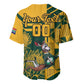 Custom South Africa Rugby Baseball Jersey Springboks With Protea Cynaroides