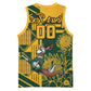 Custom South Africa Rugby Basketball Jersey Springboks With Protea Cynaroides - African Pride