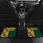Custom South Africa Rugby Car Mats Springboks With Protea Cynaroides