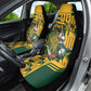 Custom South Africa Rugby Car Seat Cover Springboks With Protea Cynaroides