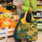 Custom South Africa Rugby Grocery Bag Springboks With Protea Cynaroides