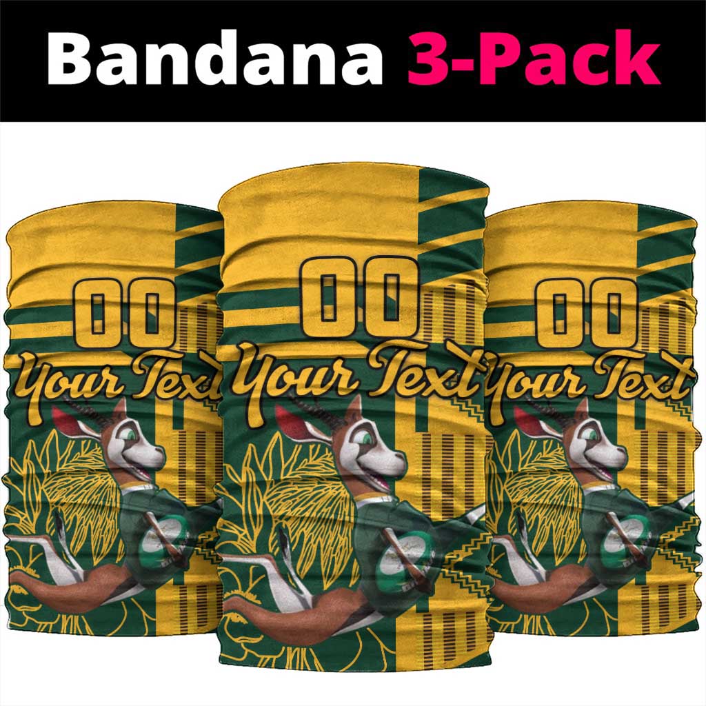 Custom South Africa Rugby Neck Gaiter Springboks Protea Cynaroides LT18