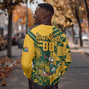Custom South Africa Rugby Sweatshirt Springboks With Protea Cynaroides