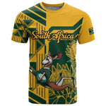 Custom South Africa Rugby T shirt Springboks With Protea Cynaroides