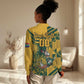 Custom South Africa Rugby Women Casual Shirt Springboks With Protea Cynaroides LT18