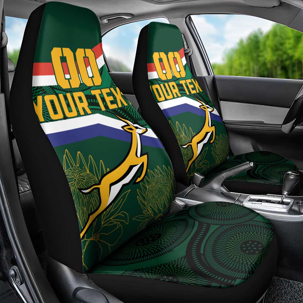 Springbok Driver Cover Custom South Africa Rugby Car Seat Cover Springboks Mascot African ...