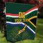Custom South Africa Rugby Quilt Springboks Mascot African Pattern