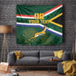 Custom South Africa Rugby Tapestry Springboks Mascot African Pattern