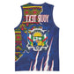 Personalized Central African Republic Coat Of Arms Basketball Jersey Kente Pattern - African Pride