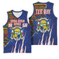 Personalized Central African Republic Coat Of Arms Basketball Jersey Kente Pattern - African Pride