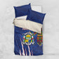 Personalized Central African Republic Coat Of Arms Bedding Set Kente Pattern