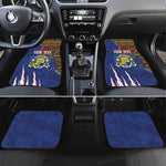 Personalized Central African Republic Coat Of Arms Car Mats Kente Pattern