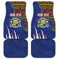 Personalized Central African Republic Coat Of Arms Car Mats Kente Pattern