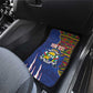 Personalized Central African Republic Coat Of Arms Car Mats Kente Pattern