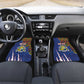 Personalized Central African Republic Coat Of Arms Car Mats Kente Pattern