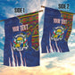 Personalized Central African Republic Coat Of Arms Garden Flag Kente Pattern