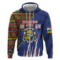 Personalized Central African Republic Coat Of Arms Hoodie Kente Pattern