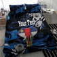 Personalized Central African Republic Bedding Set Elephant With King Protea