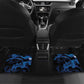 Personalized Central African Republic Car Mats Elephant With King Protea
