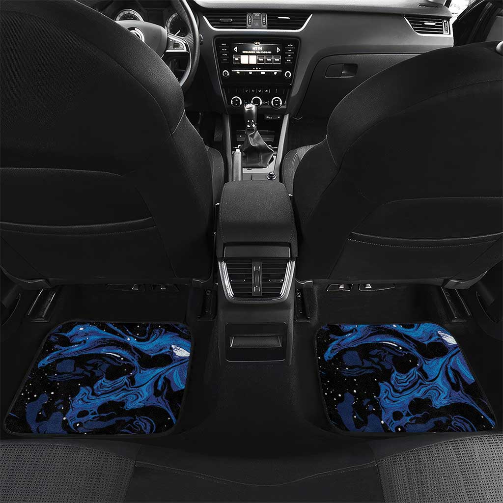 Personalized Central African Republic Car Mats Elephant With King Protea