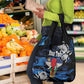 Personalized Central African Republic Grocery Bag Elephant With King Protea