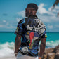 Personalized Central African Republic Hawaiian Shirt Elephant With King Protea