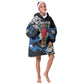 Personalized Central African Republic Kid Wearable Blanket Hoodie Elephant With King Protea