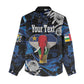 Personalized Central African Republic Women Casual Shirt Elephant With King Protea LT18