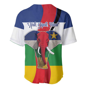 Central African Republic Republic Day 1958 Baseball Jersey Zo Kwe Zo - Flag Style