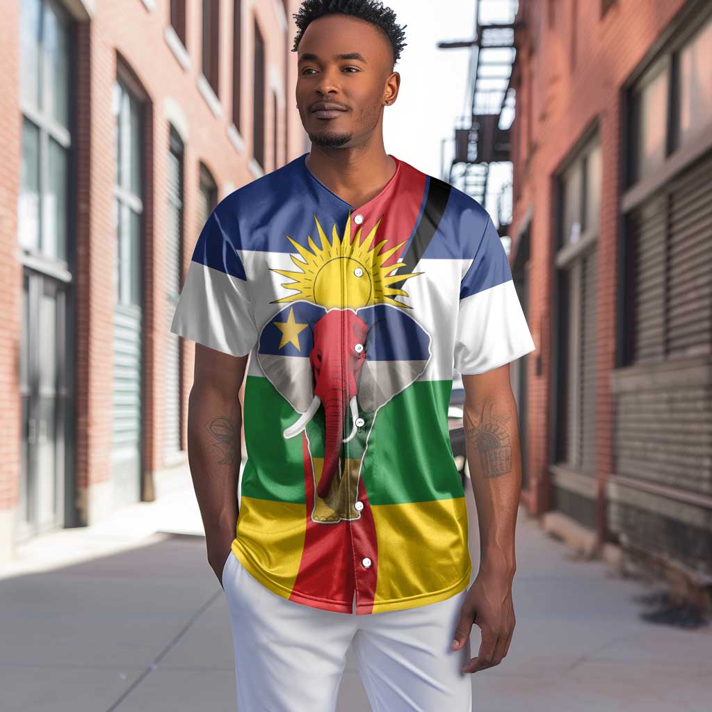 Central African Republic Republic Day 1958 Baseball Jersey Zo Kwe Zo - Flag Style