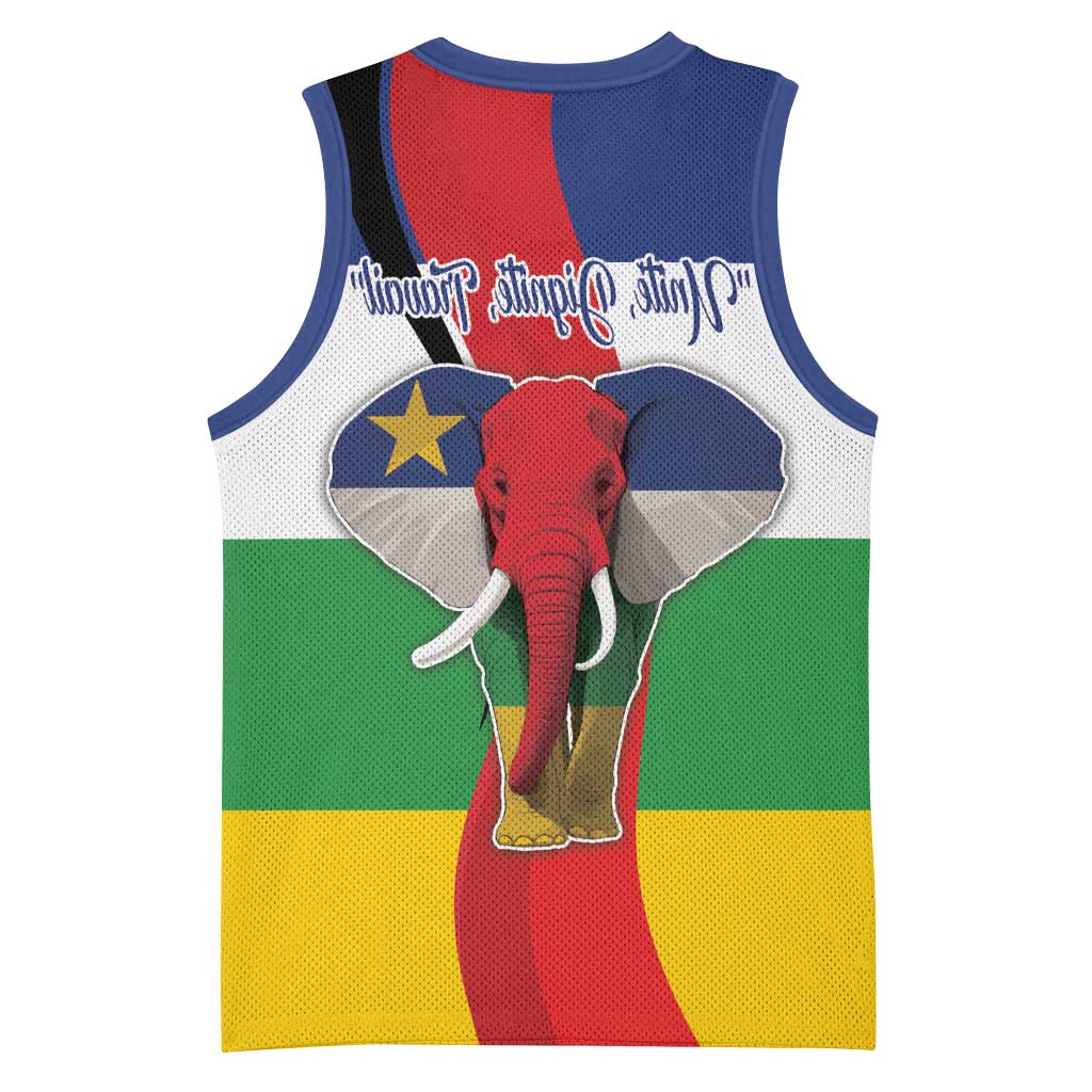 Central African Republic Republic Day 1958 Basketball Jersey Zo Kwe Zo - Flag Style - African Pride