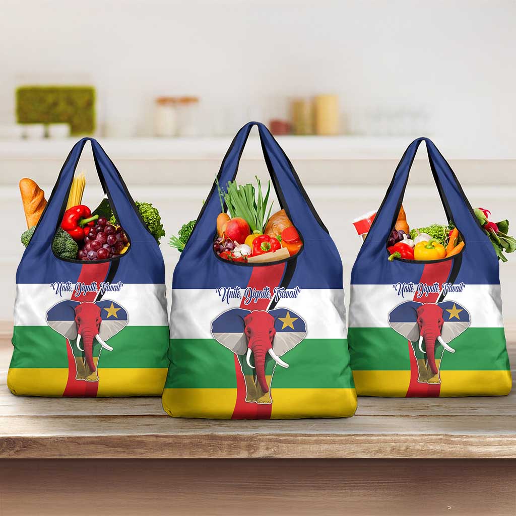 Central African Republic Republic Day 1958 Grocery Bag Zo Kwe Zo - Flag Style
