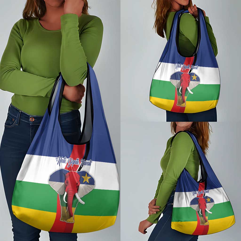 Central African Republic Republic Day 1958 Grocery Bag Zo Kwe Zo - Flag Style