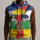 Central African Republic Republic Day 1958 Sleeveless Zip Hoodie Zo Kwe Zo - Flag Style - African Pride