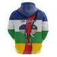 Central African Republic Republic Day 1958 Zip Hoodie Zo Kwe Zo - Flag Style