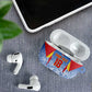 Custom DR Congo Football 2026 AirPods Case Leopard Power Fan Style