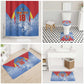 Custom DR Congo Football 2026 Bathroom Set Leopard Power Fan Style