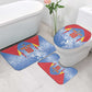 Custom DR Congo Football 2026 Bathroom Set Leopard Power Fan Style